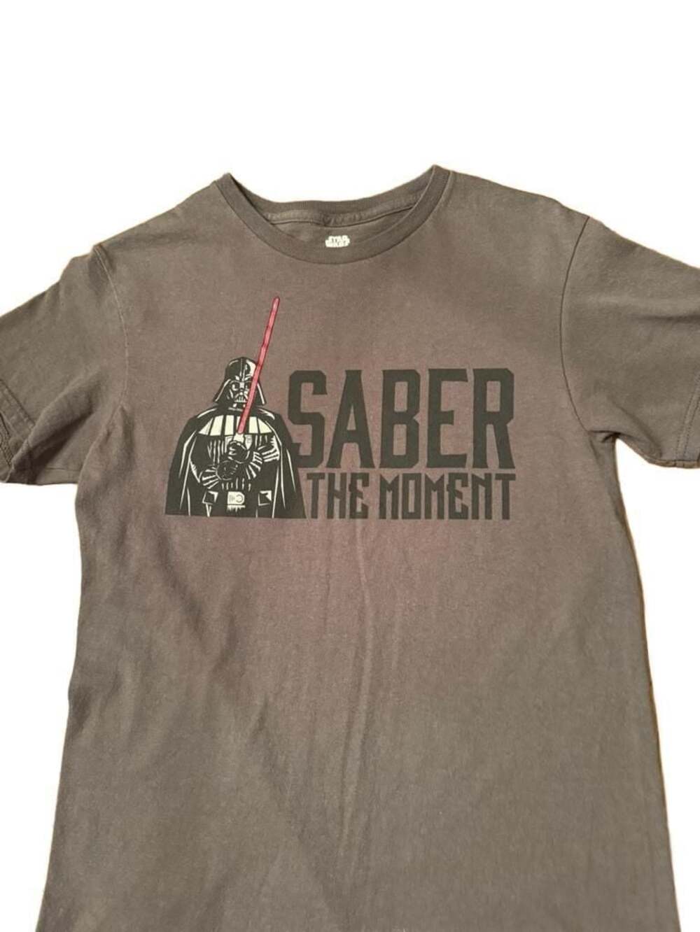 Star Wars Darth Vader Saber the Moment T-Shirt Youth Size M Gray Short Sleeve Co